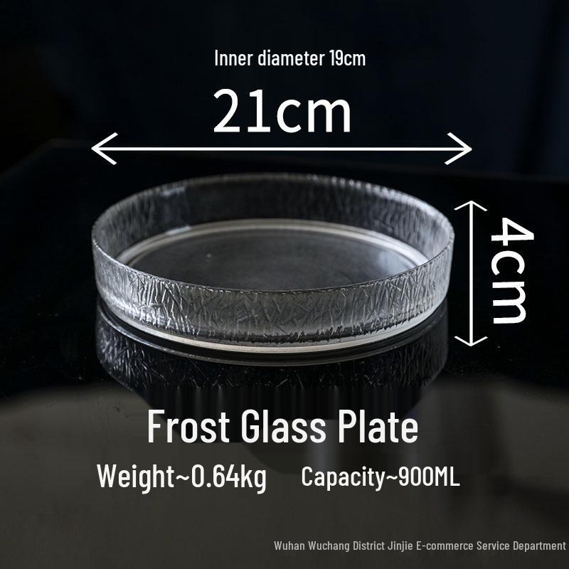 Elegant High-Footed Glass-Covered Dessert and Snack Display Plate