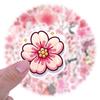 55pcs Sakura Pink Flower Stickers for Journals & DIY