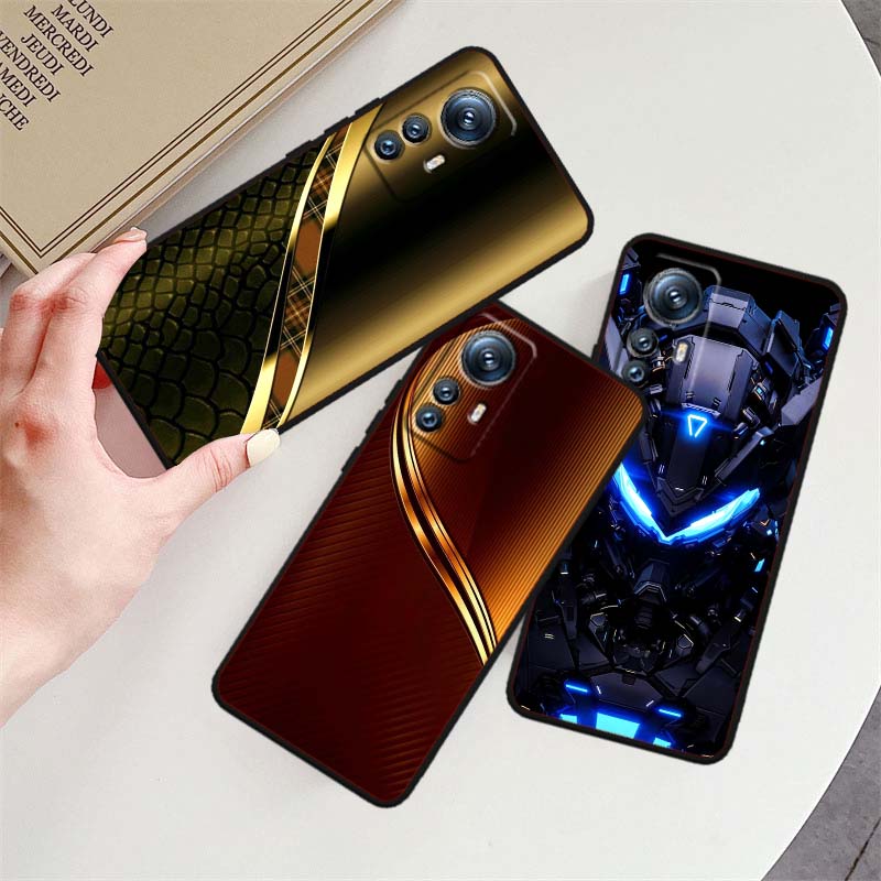 Mechanical style pattern For Xiaomi Mi 15 14 13 13T 12 12T 12S 11 11i 11T Pro Ultra Lite 5G Black Soft Phone Case