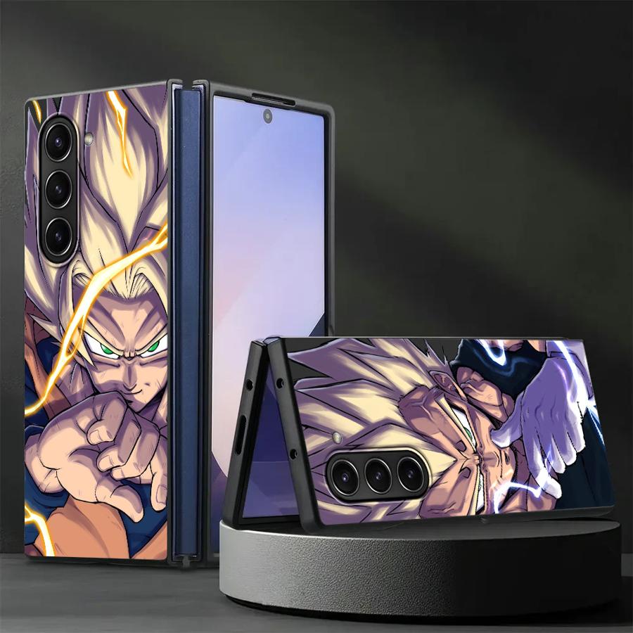 Case for Samsung Galaxy ZFold4 ZFold5 ZFold7 ZFold6 ZFold3 Z Fold 7 6 5 4 3 Back Phone Cover Anime D-Dragons B-Balls G-Gokus