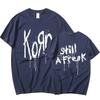 Korn Musikkonsert Rockeband VERDENSTURNÉ Bomulls T-skjorte Menn Kvinner Kortermet T-skjorte Sommer Oversized T-skjorter Topper