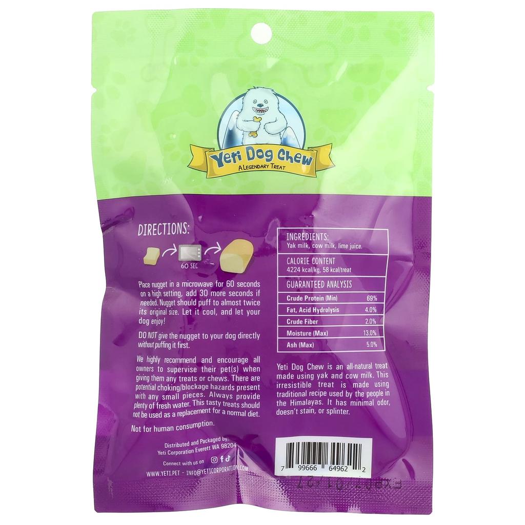 Yeti Dog Chew, Yeti Nugget, Refill, For Dogs, All Sizes, 3.5 oz