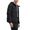 Fila White Versatile Solid Color Warm Hooded Long Sleeve Down Jacket Men Outerwear Black F11M443902FBK