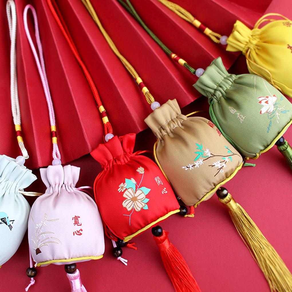 Sachet Bag Traditional Chinese Style Portable Cloth Bags Vintage Pouch Gifts Party Favor Jewelry Decoration Pocket