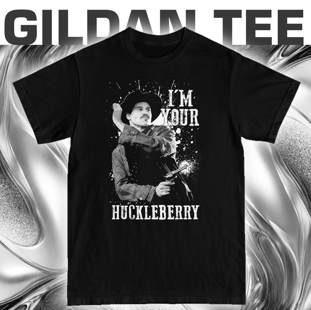 Val Kilmer Tombstone I m Your Huckleberry T-Shirt Unisex T-Shirt XL