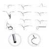 Fly Fishing Rod Guides Set Hard Guides And Tip Ring Hook Keeper For Rod Repair