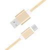 Câble Type C pour Samsung Galaxy A52 5G Tressé Nylon 1,3 Mètre Charge-Synchro Rapide-Transfert de données - OR GOLD