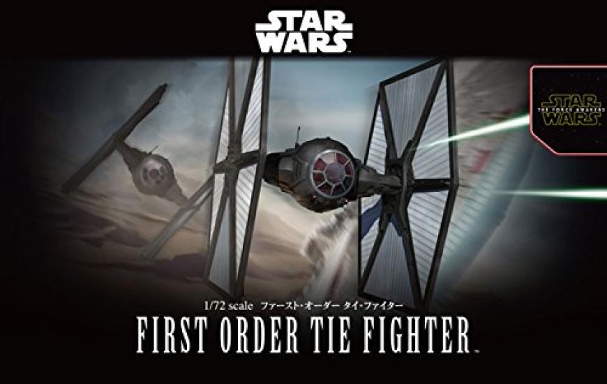 Plastikový model stíhačky TIE Star Wars prvního řádu BAN203218 1/72