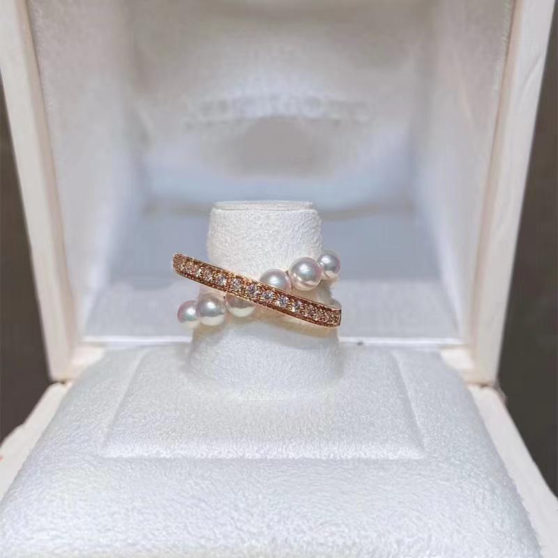 

Pearl Cross Ring - Niche Design for Elegant Lovers Size 7