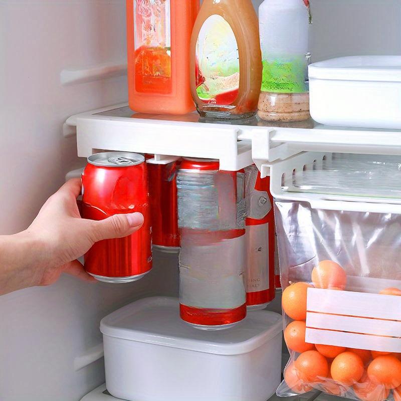 1 stk Kjøleskap Oppbevaringsskap Skuff Soda Boks Dispenser Drikkeholder Plast Matoppbevaringsstativ for Kjøleskapsskap Kjøkken