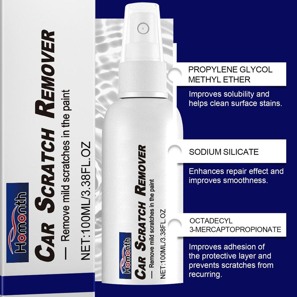 Homonth Car Scratch Repair Spray Paint Scratch Removal Scratch Sealer Coating Renovator Spray