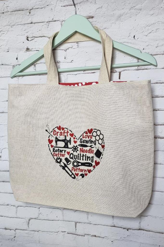 Shopper Bag I Love To Sew LB787 NeedleWoman Beige (39681006)