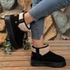Women's Winter Plush Warm Snow Boots Outdoor Thick Sole Non Slip Cotton Padded Shoes Woman Fashion Faux Fur Platform Ankle Boots