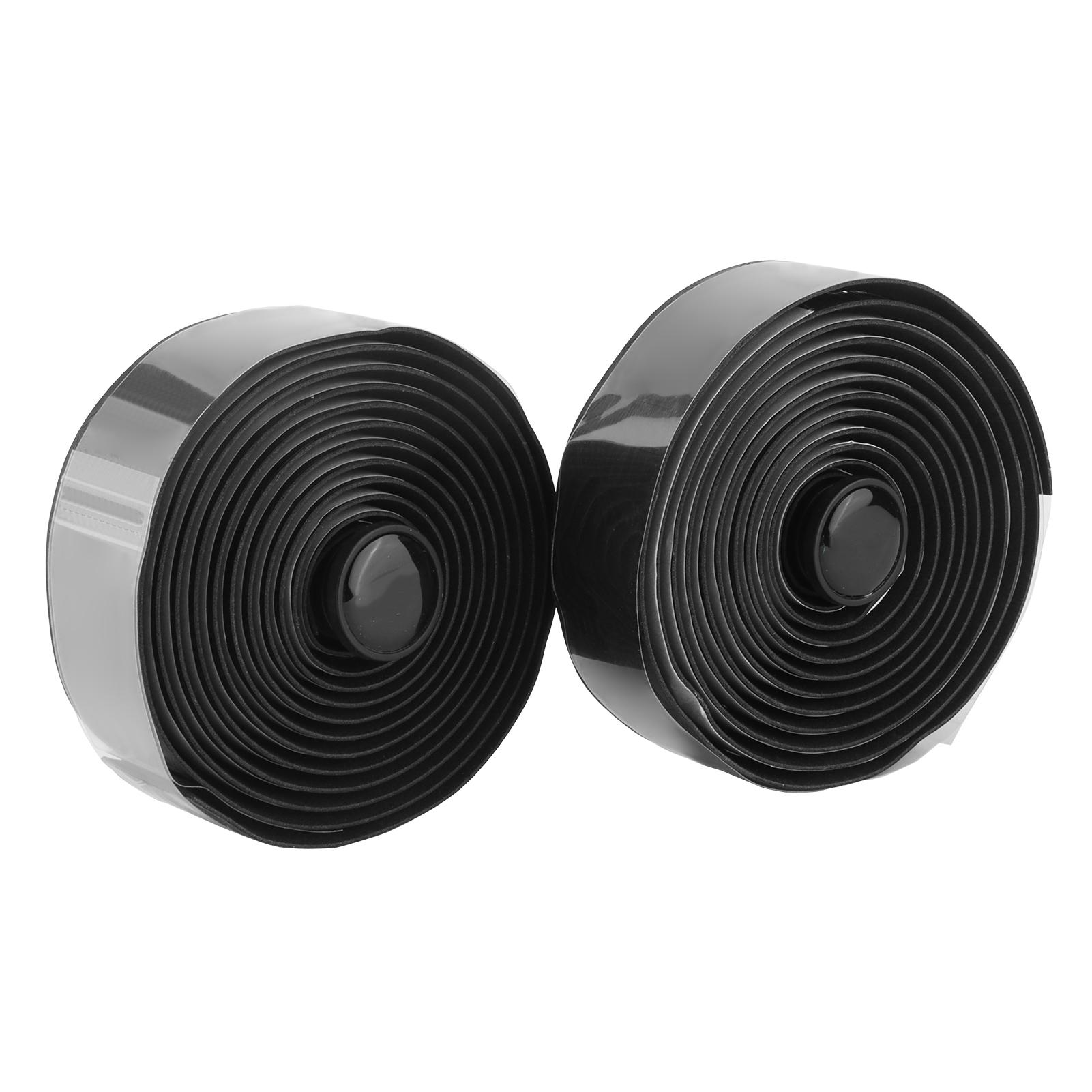 2 Rolls Bike Handlebar Tape Non Slip Road Bicycle Handle Wraps with End Plugs for Cycling