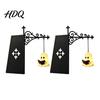 Iron Bracket Desk Light Ghost Bookshelf Night Light Reading Lantern with Sliding Insert Board Retro Metal Lamp Vintage Cozy Warm Decor for
