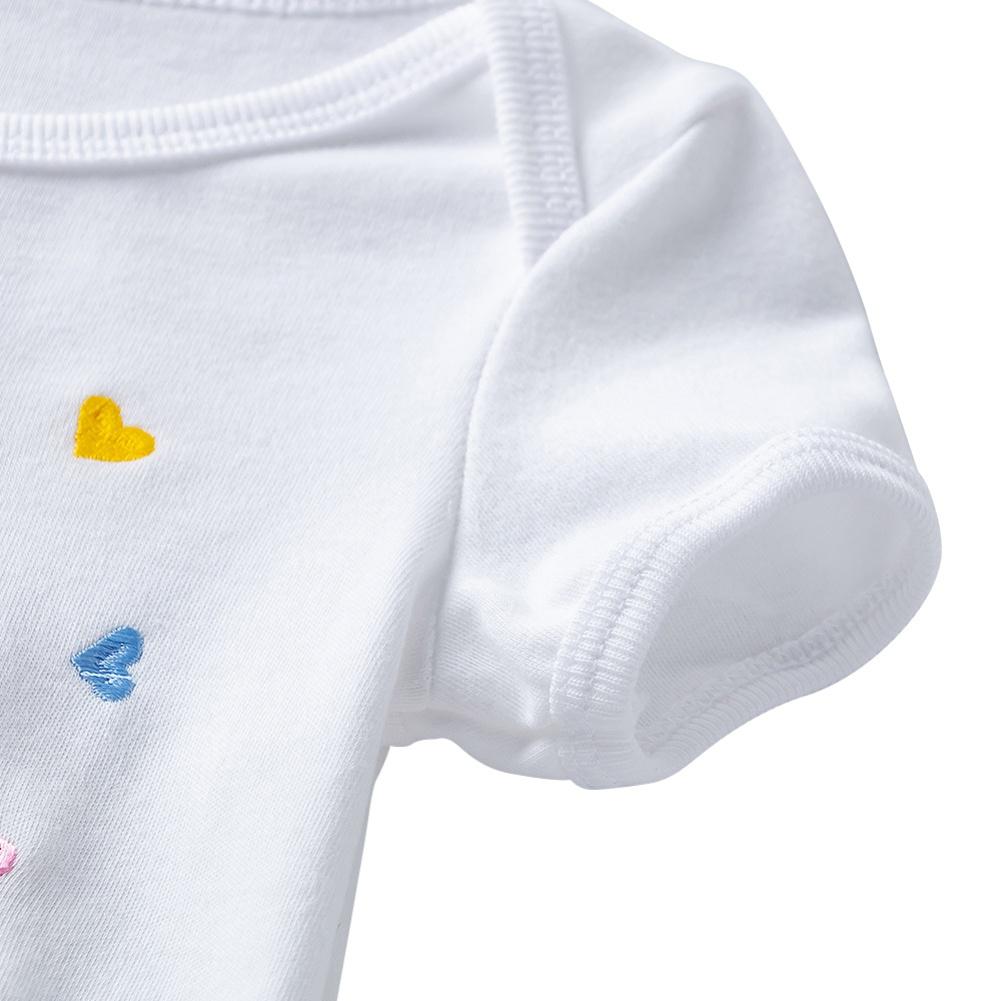 0-24M Easter Toddler Infant Baby Girl Clothes Sets Letter Printed Bodysuit Colorful Puffy Skirt Hairband 3Pcs Outfits