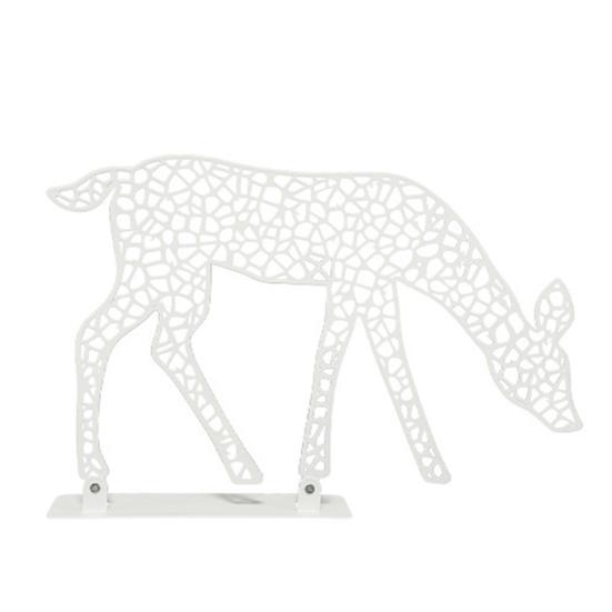 Julelysende Reinsdyrdekorasjon LED-belyst 2D Jernhjortfamilie for Gårdsplass Terrasse Plen Hage Hjem Skrivebordsdekorasjon