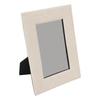 Picture Frame for Tabletop Display Leather Photo Frame for 6 Inch Photo Home Decor Unique Texture 8.5x4.7x6.5in Beige