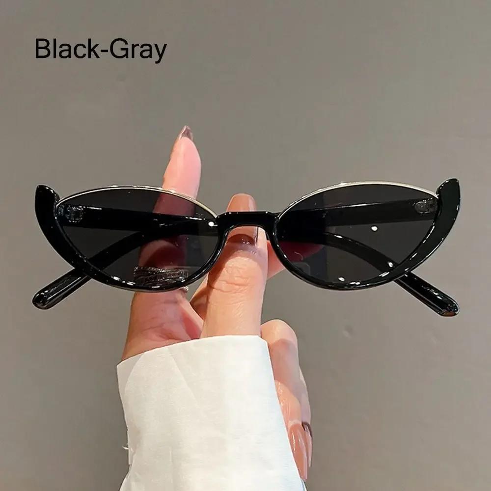 New Small Cat Eye Sunglasses Women Trendy Vintage Composite Shades Eyewear Fashion Luxury Brand Designer Sun Glasses
