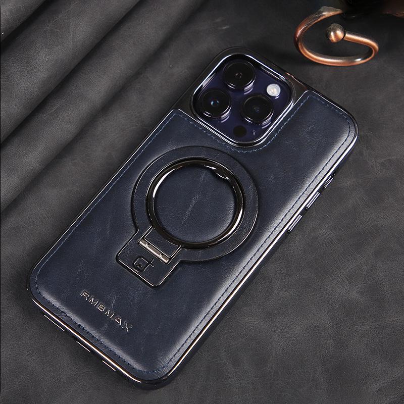 Custodia Magnetica di Lusso in Pelle per iPhone 16: Resistente alle cadute e compatibile con Apple 17 ProMax