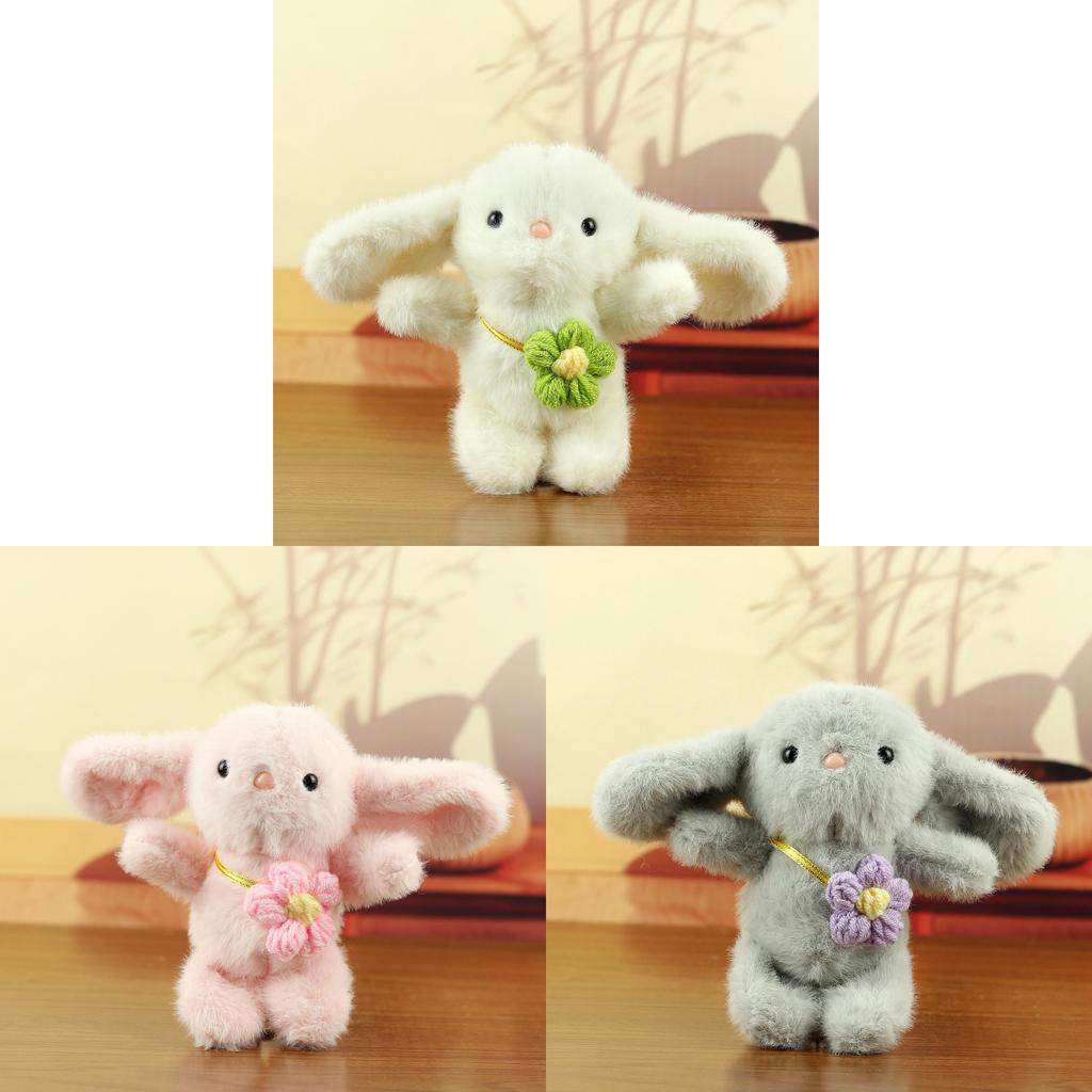Plush Bunny Keychain With Pp Cotton Filling For Kids And Adults