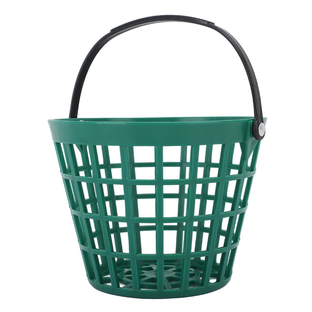Cesto Porta Palline da Golf Contenitore Palline da Golf con Manico Secchiello da Golf in Plastica Nylon Verde Contiene Fino a 25 Pz