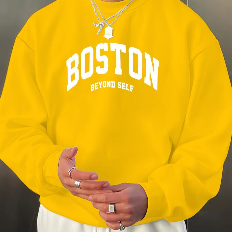 

Men s Relaxed Fit Crew Neck Sweatshirt, Breathable & Versatile, Suitable for Work From Home & Weekend XXL жёлтый