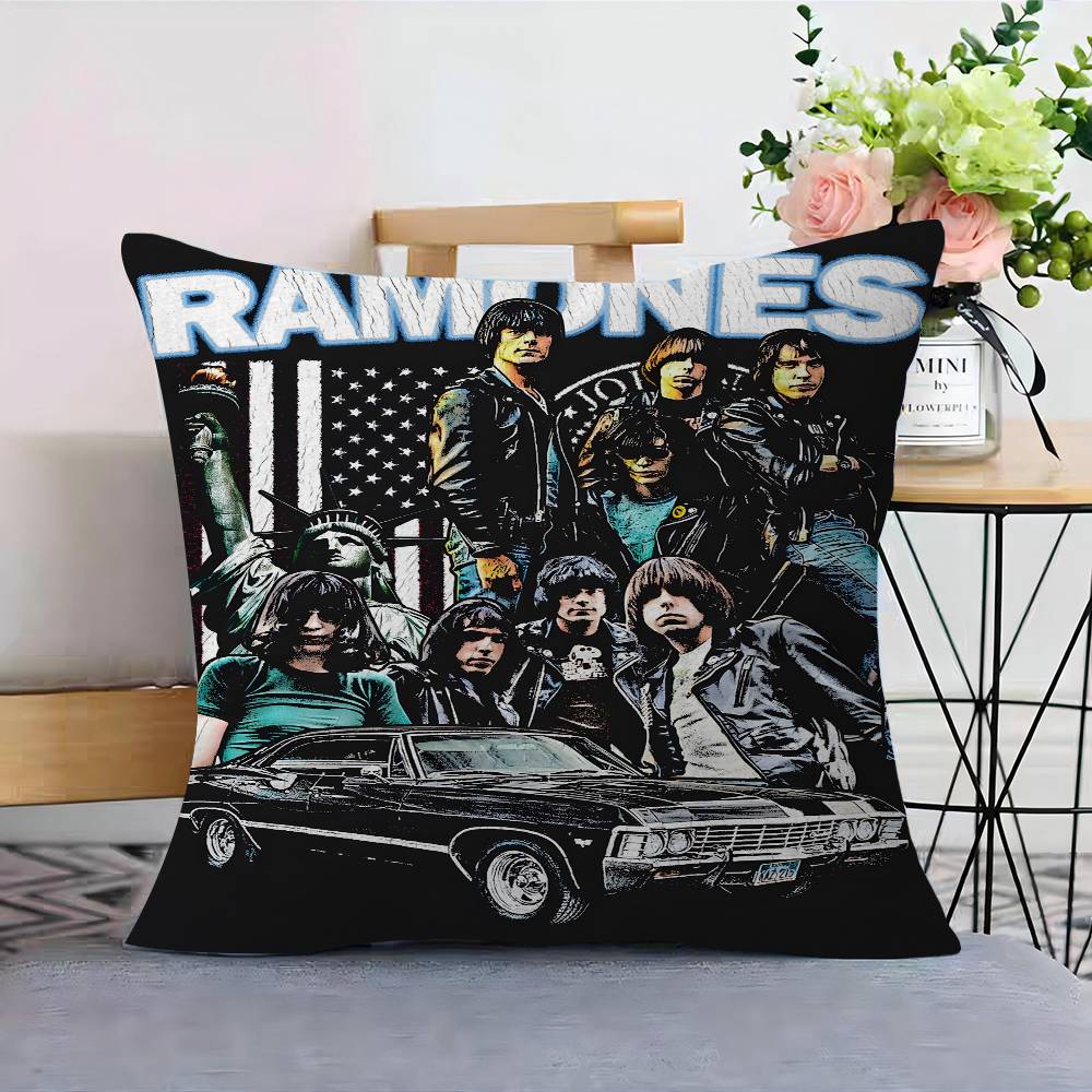 Band Rock R-Ramones Maple Design Cushion Cover Happy Autumn Harvest decor Holiday Decorati Pillow Cover