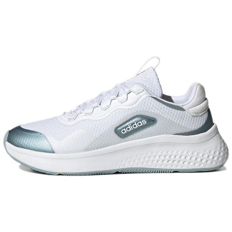 Adidas Neo Primrose Sleek Round Toe Lace-Up Slip-Resistant Durable Low-Top Casual Running Shoes Women sneaker White Blue GY5045