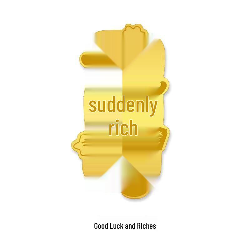 2mg 999 Pure Gold Mobile Phone Sticker: Lucky Charm Gold Leaf for Success & Prosperity - Ideal Birthday Gift