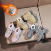 Jednokolorowe brytyjskie buty dziewczęce casualowe pluszowe zimowe miękkie dziecięce chłopięce krótkie buty dziecięce buty dziecięce Drop Shipping
