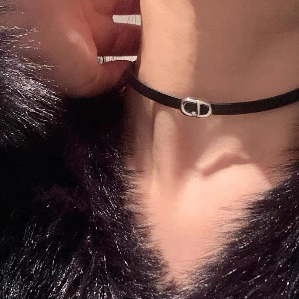 Pure Desire Wind Sexy Neck Chain Female Niche Design Collarbone Chain Cd Cd Neck Strap Spice Girl New Collar Tide