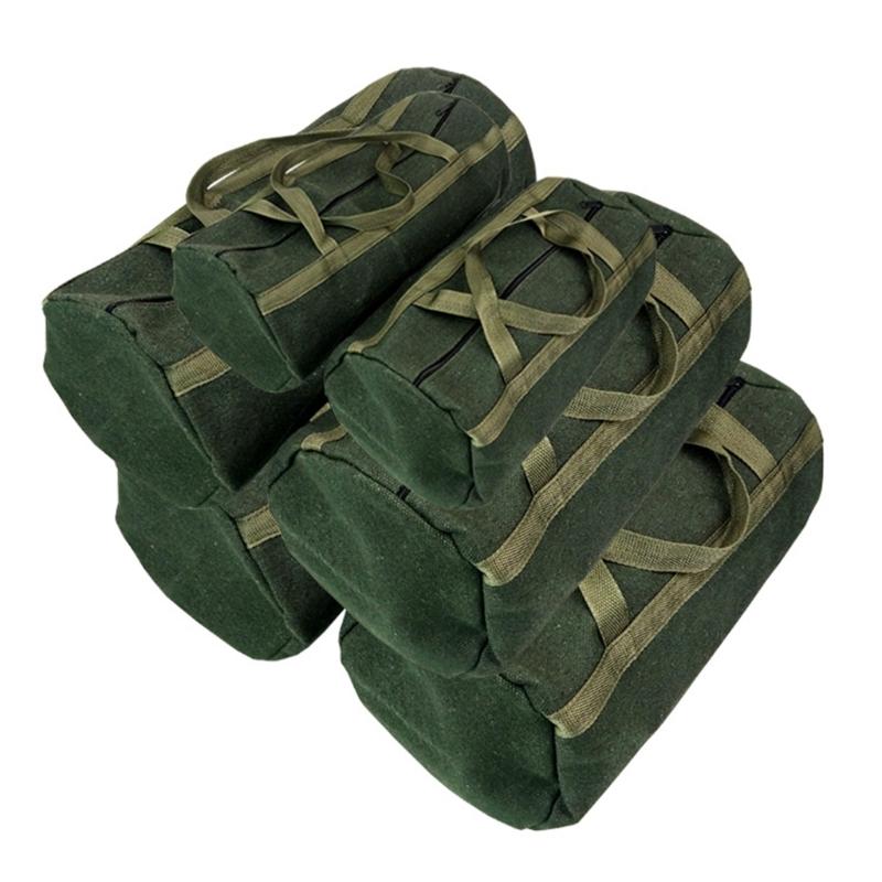 Werkzeugtasche aus Canvas mit großer Kapazität, Werkzeugaufbewahrungstasche, Handwerkzeugaufbewahrung, Tragetasche, Werkzeugorganizer für Zimmerleute
