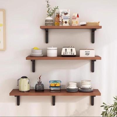 Wandregale Schwebend Holz Wasserabweisend-Platzsparendes Aufbewahrungs-Präsentationsregal Küche Badezimmer