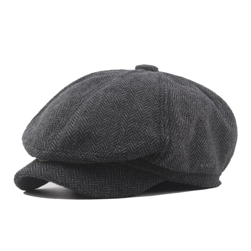 Casquette octogonale de newsboy Gang Sanglant Rasoir: Béret Automne/Hiver pour Jeunes Artistes