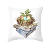 Spring Home Decor Cushion Cover Happy Easter Eggs Rabbit Decorative Pillow Covers Flowers Bunny Printed Throw Pillowcase 45x45cm