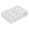 New Square Tattoo Ink Cap Holder Pigment Cups Stand Acrylic Transparent Makeup Crystal Rack