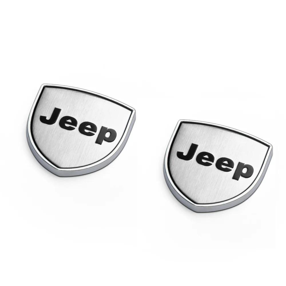 Pro Jeep 1/2ks Kovový emblém auta Samolepky na blatník, bok karoserie, zadní kufr Pro Jeep Renegade Wrangler Grand Patriot Renegade Trail