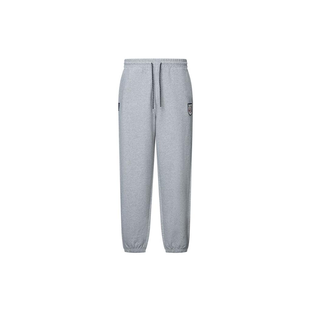 Reebok Casual Comfortable Versatile Knitted Sports Pants Unisex pants Light-Gray 24FRC601UGG3