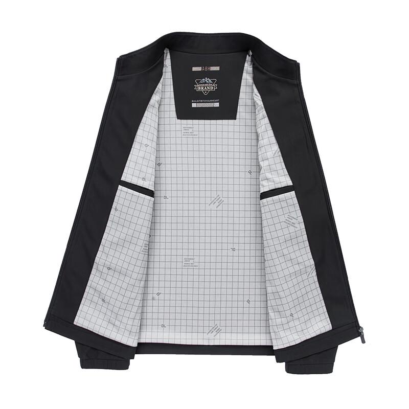 Hengyuanxiang Men's Stand-Collar Jacket