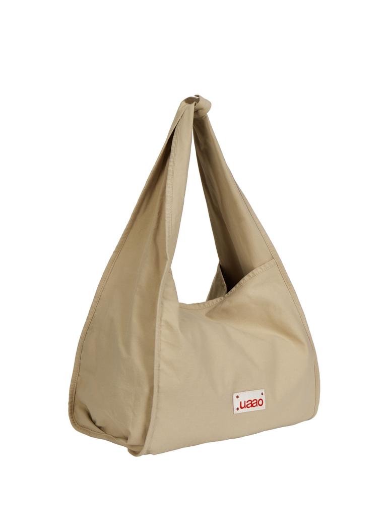 Uaao Olda Cotton Eco Shoulder Bag (Light Beige)
