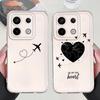 Soft Phone Cover Case for Xiaomi Redmi Note 14 Pro Plus 12S 13C 10S 9 10 14C A4 12 11S 11 Note 13 Love Airplane Art