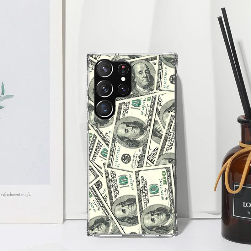 Banknote Dollar Cash Money Phone Case For Samsung Galaxy S26 S25 Edge S24 FE S23 S22 Ultra S21 Plus S20 + Art Fundas Back Cover
