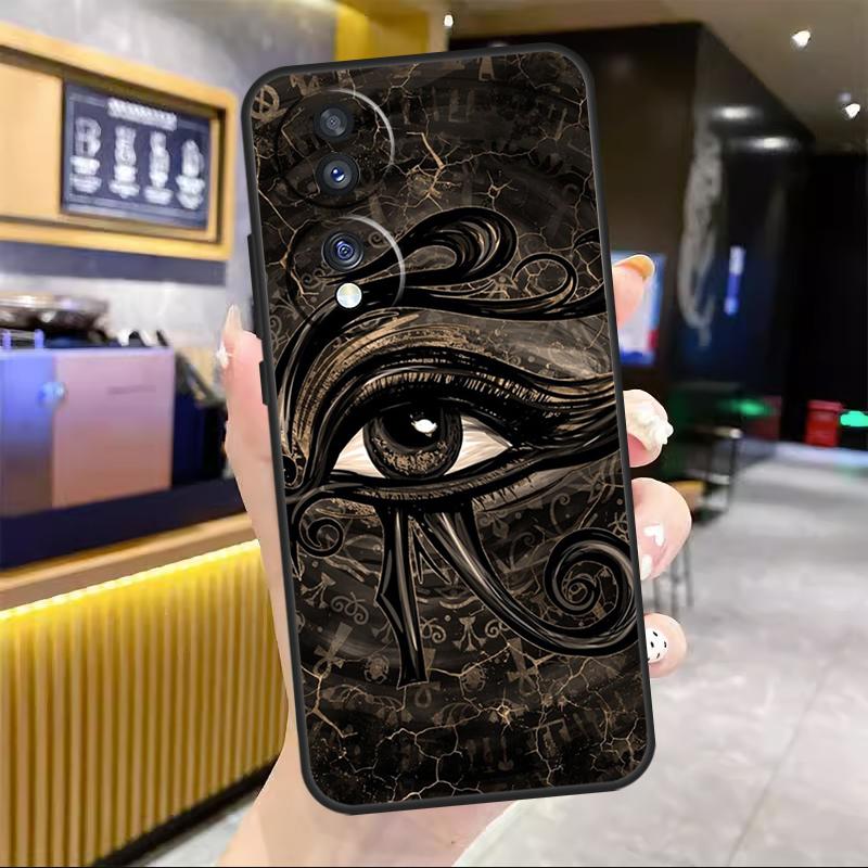 

Egyptian Eye of Horus Art For Honor Magic 7 Lite 5 6 8 Pro Case For Honor Win RT X9c X9a X9b X8b X8c 200 400 50 70 90 Honor 400 Pro