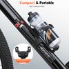 Dual Modes Bike Inflator Mini Bicycle Manual Hand Pump & Dual-Head Valve CO2 Cartridge Inflator 160PSI High Pressure Hidden Hose