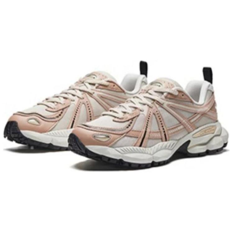 Anta Champion All-Weather Series Retro Versatile Fashion Trend Non-Slip Breathable Low-Top Dad Shoes Men sneaker Gray Pink 112448802A-3