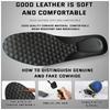 Genuine Leather Insoles for Men and Women, Breathable, Sweat-Absorbing, Deodorizing, Cushioned Shoe Inserts for Sneakers, Boots, and Casual Shoes