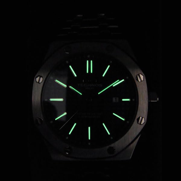 Technos Premium Analog Gold X Black Watch T9B65GB Men's