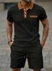 Men's Summer Quick-Dry Heavyweight T-Shirt and Shorts Set - Breathable & Versatile Casual Sportswear