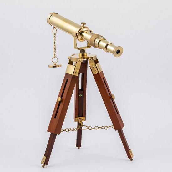 Small Decorative Telescope With Tripod Stand